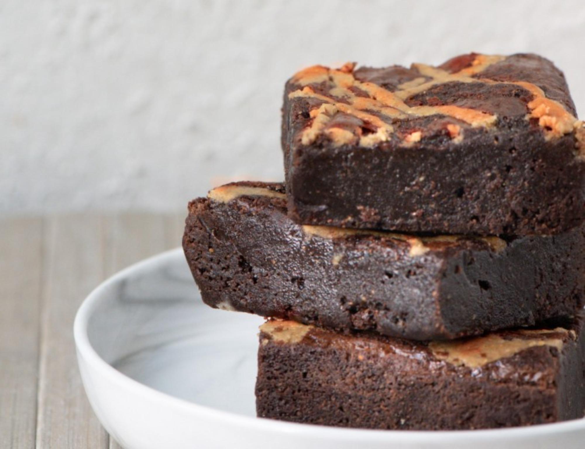 Glütensiz Şekersiz Tahinli Brownie (dilim)